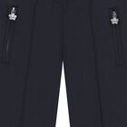 Girls Navy Blue Logo Trousers, 1, hi-res