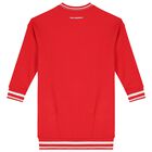 Girls Red Logo Dress, 1, hi-res