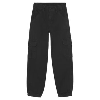 Boys Grey Cargo Trousers