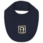 Baby Boys Navy Blue & Gold Babygrow Gift Set , 2, hi-res