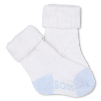 Baby Boys Multi-Colored Logo Socks ( 3-Pack )