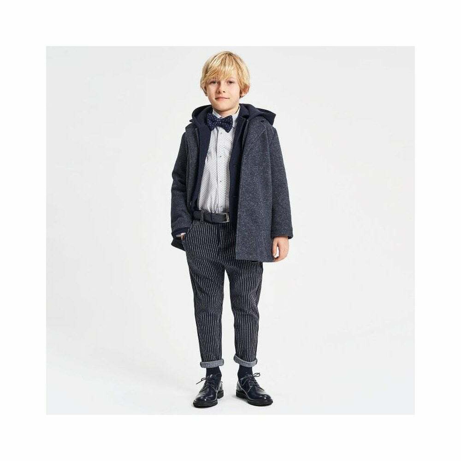 Boys White Long Sleeved Shirt, 1, hi-res image number null