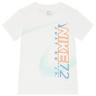 Boys White & Orange Logo Shorts Set, 1, hi-res