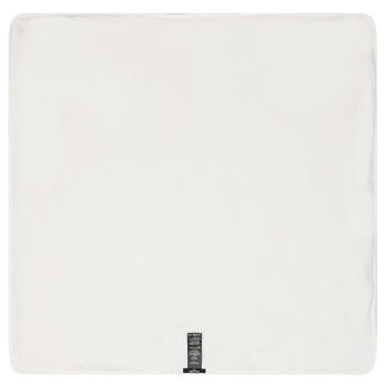 Baby Boys Blue & White Logo Baby Blanket