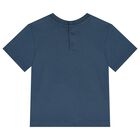 Younger Boys Navy Blue & White T-Shirt ( 3-Pack ), 1, hi-res