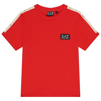 Boys Orange Logo T-Shirt