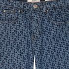 Girls Blue Logo Denim Jeans, 1, hi-res