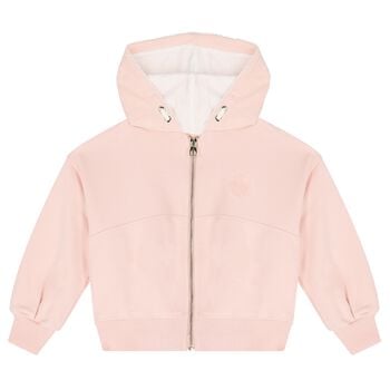 هودي بالشعار باللون وردي للبنات