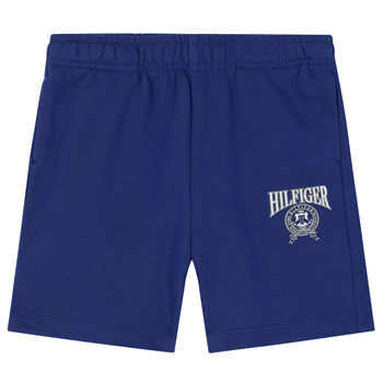 Boys Blue Varsity Logo Shorts