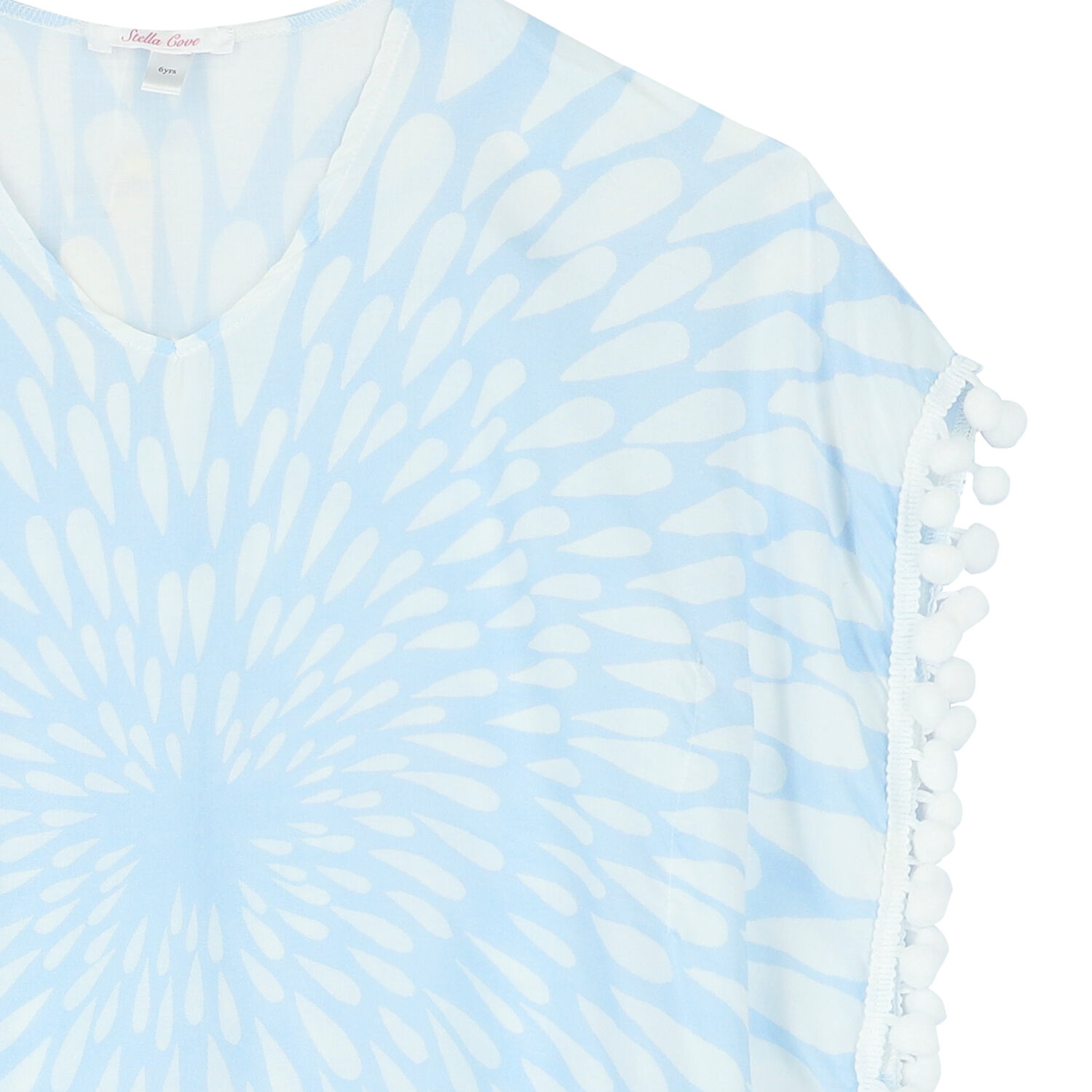 فستان الشاطئ باللون الأبيض والأزرق, 1, hi-res image number null