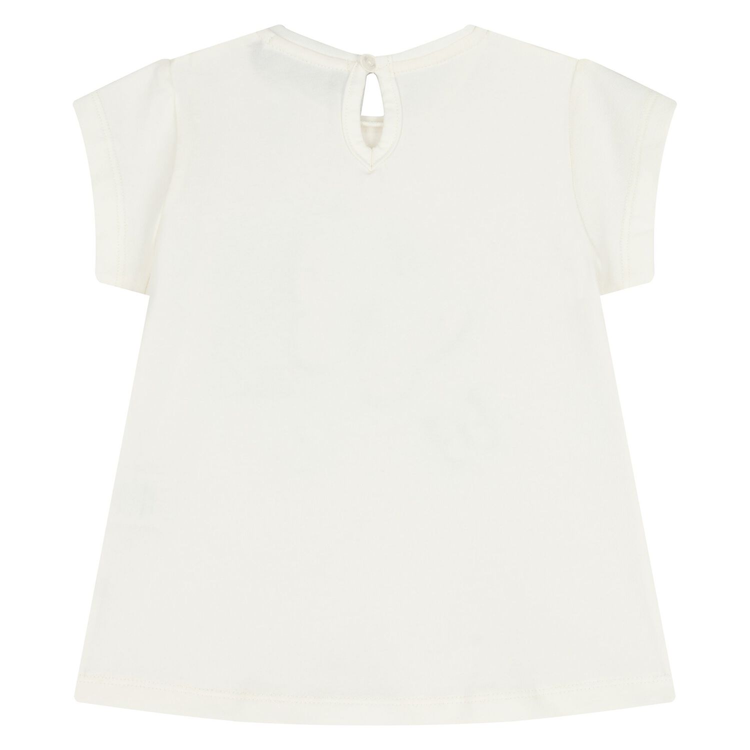 Younger Girls Ivory & Green Butterfly Shorts Set, 1, hi-res