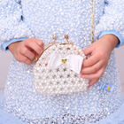 Girls Ivory Pearl Handbag, 2, hi-res