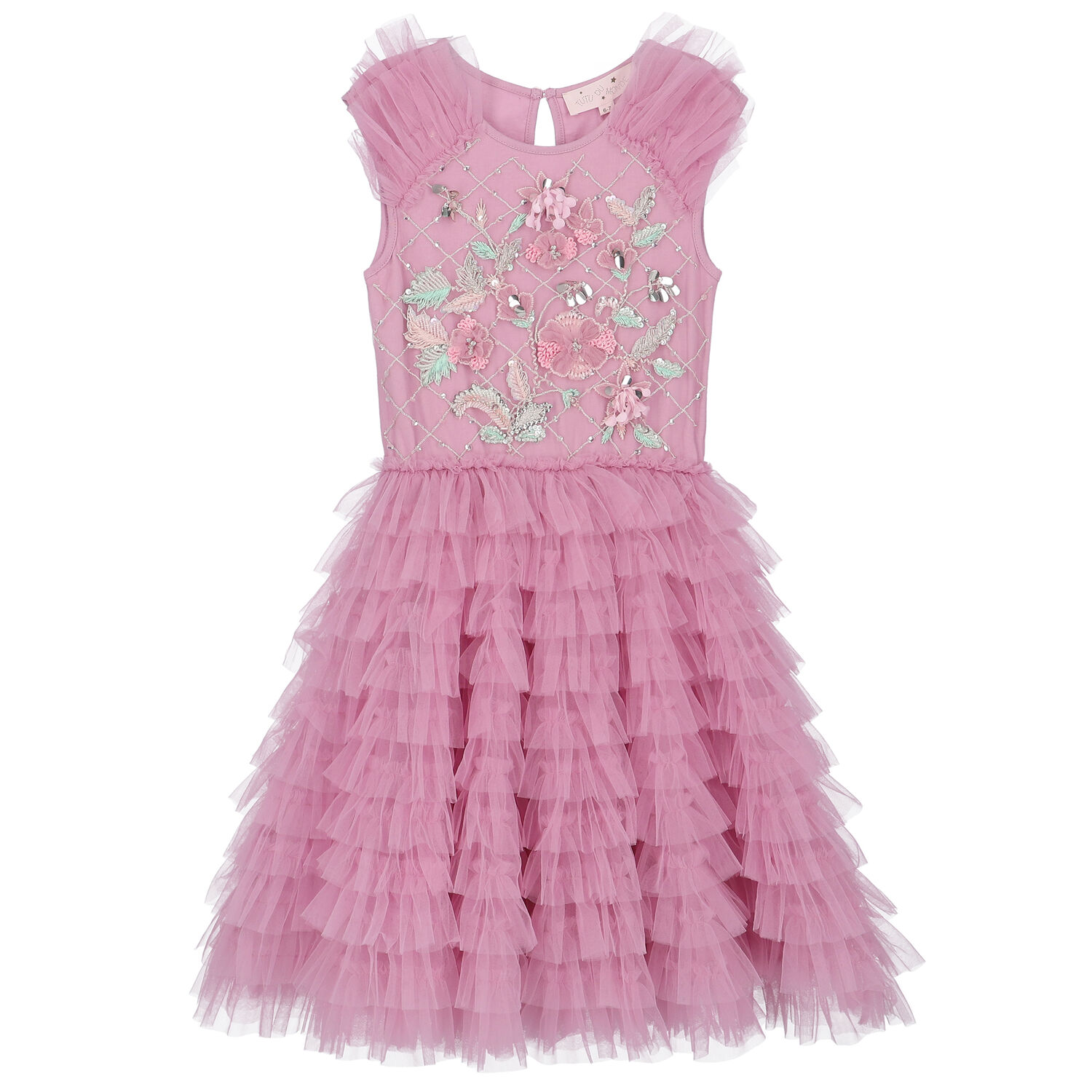 Girls Purple Sequin Tulle Dress, 1, hi-res image number null