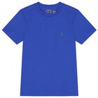 Boys Blue Logo T-Shirt, 1, hi-res