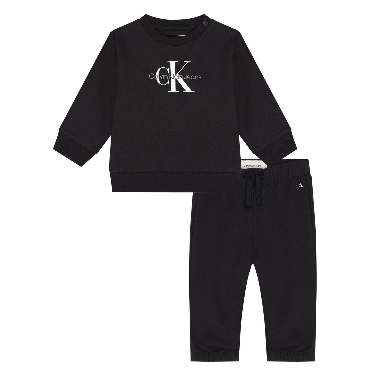 Black Logo Younger Tracksuit, 6, hi-res