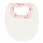 Baby Girls Pink Floral Bib, 1, hi-res