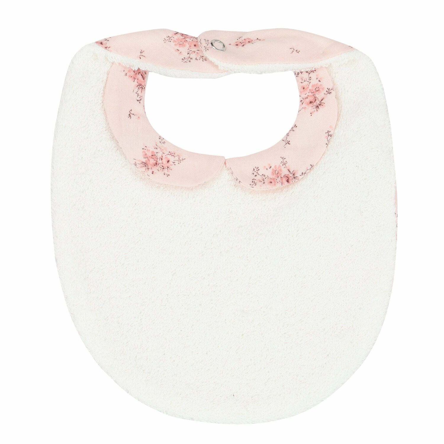 Baby Girls Pink Floral Bib, 1, hi-res image number null