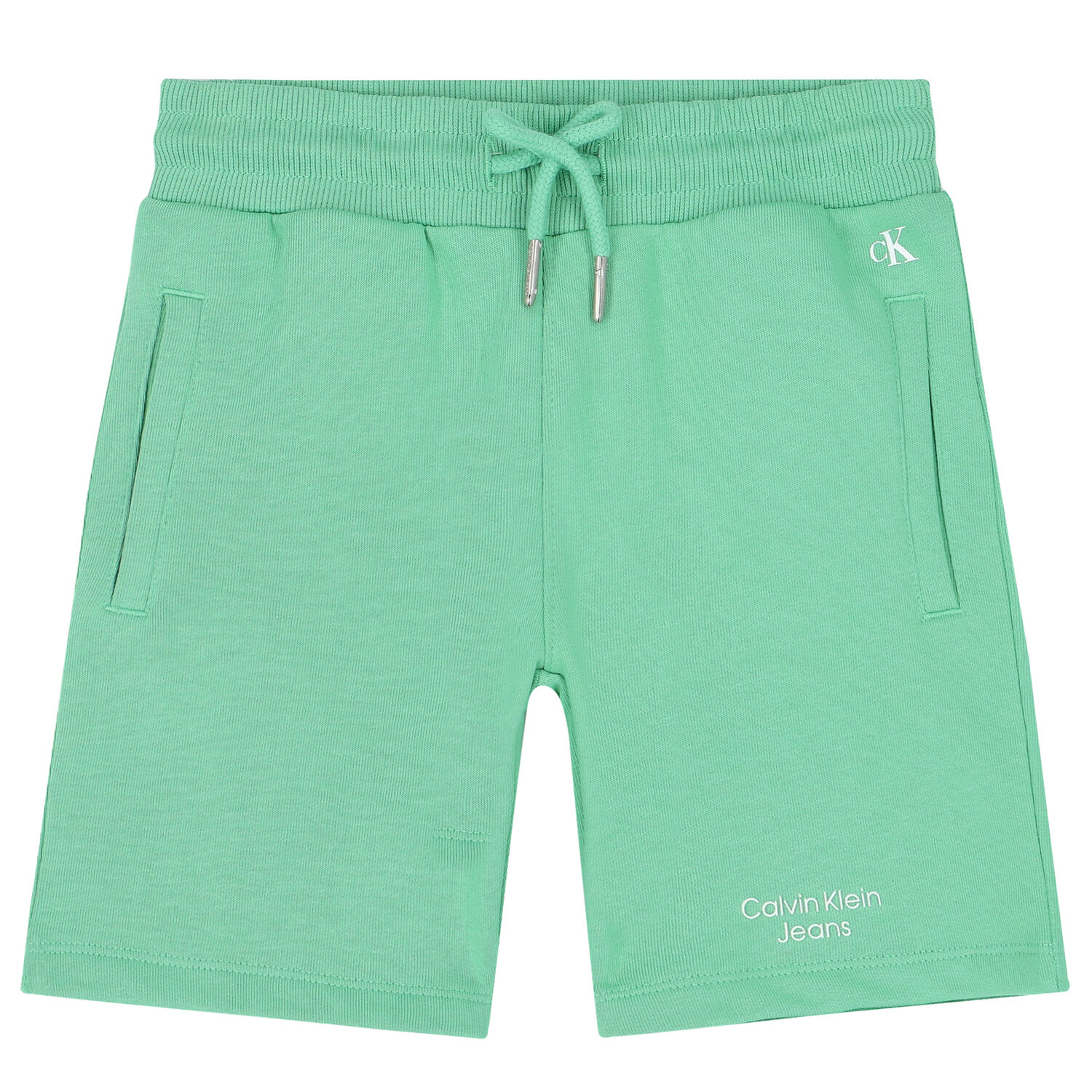 Boys Green Logo Shorts, 4, hi-res