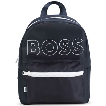 Younger Boys Navy Blue Logo Backpack