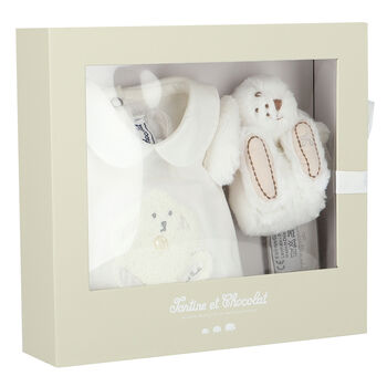 Ivory Rabbit Babygrow Set