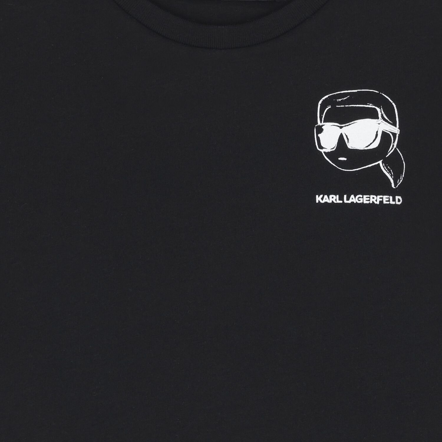 Boys Mini Me Black Ikonik Karl Logo T-Shirt, 1, hi-res