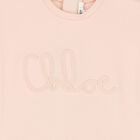 Younger Girls Pink Logo Dress, 1, hi-res