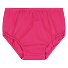 طقم فستان بالشعار باللون الوردي و الاخضر للبنات , 1, hi-res