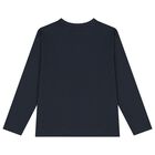 Boys Grey & White Long Sleeve Top ( 2 Pack ), 1, hi-res