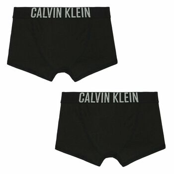 Boys Black Boxer Shorts ( 2-Pack )