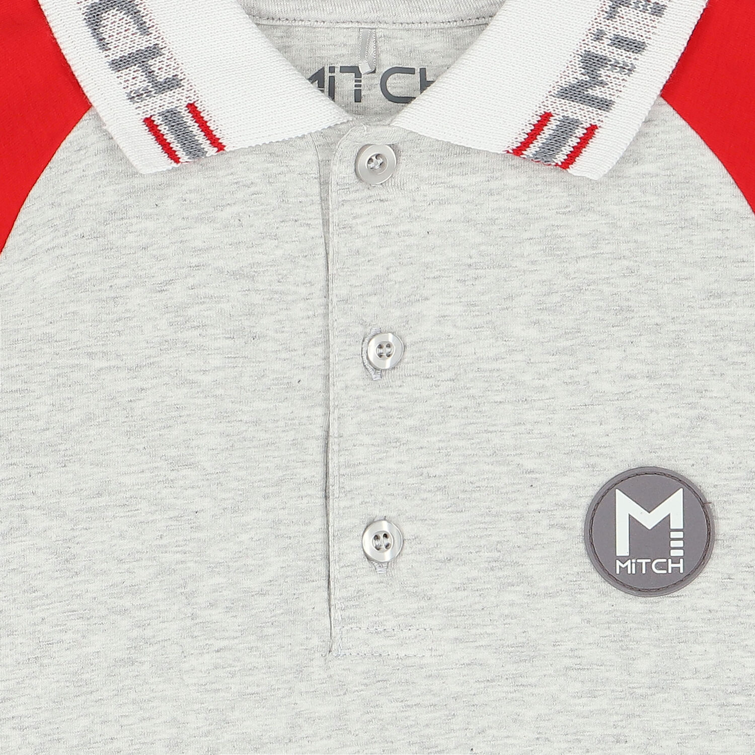 Boys Grey Logo Polo Shirt, 1, hi-res