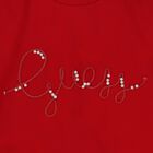 Girls Red Logo Dress , 1, hi-res