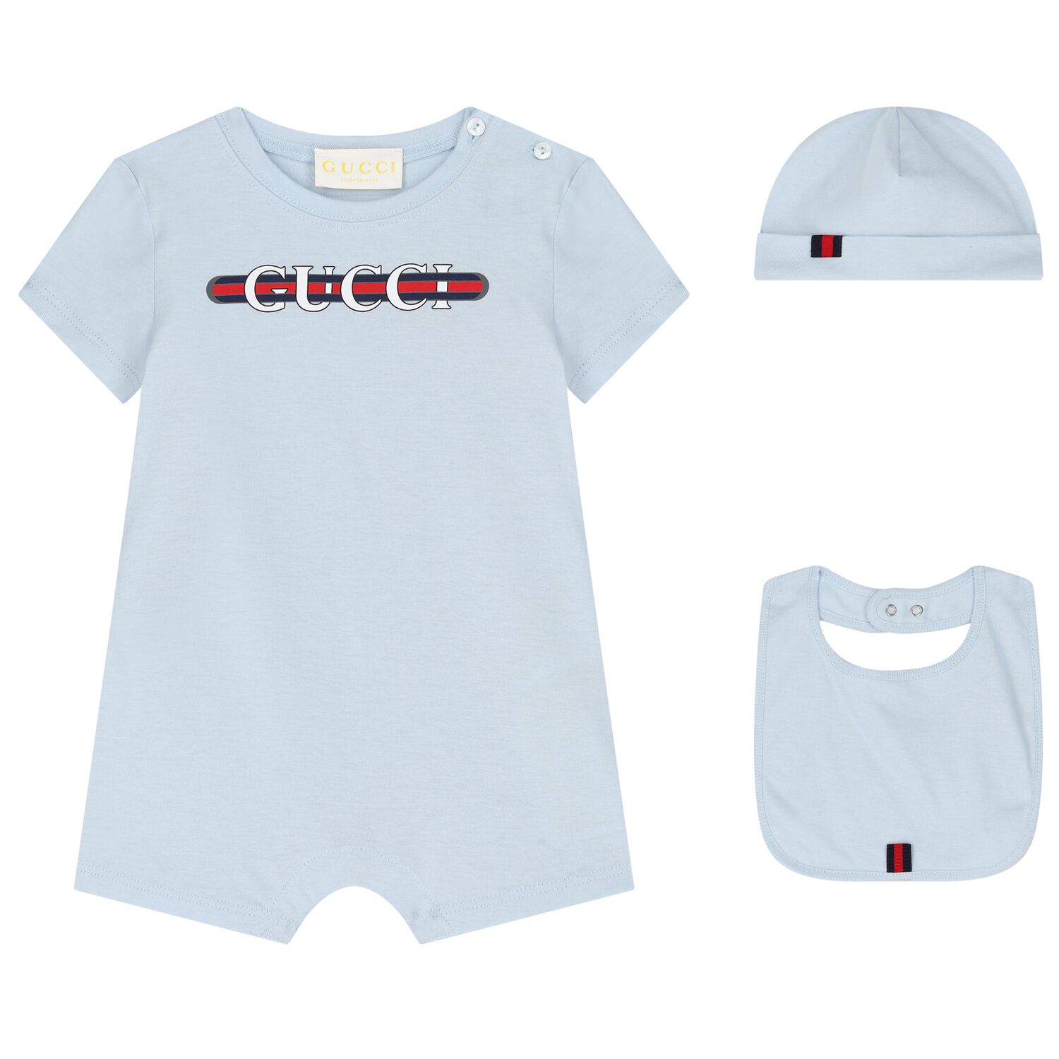 Baby Boys Blue Romper Gift Set, 1, hi-res image number null