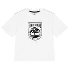 Boys White Logo T-Shirt, 1, hi-res