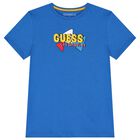 Boys Blue Logo T-Shirt, 1, hi-res