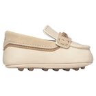 Baby Boys Ivory Leather Pre Walker Moccasins, 1, hi-res