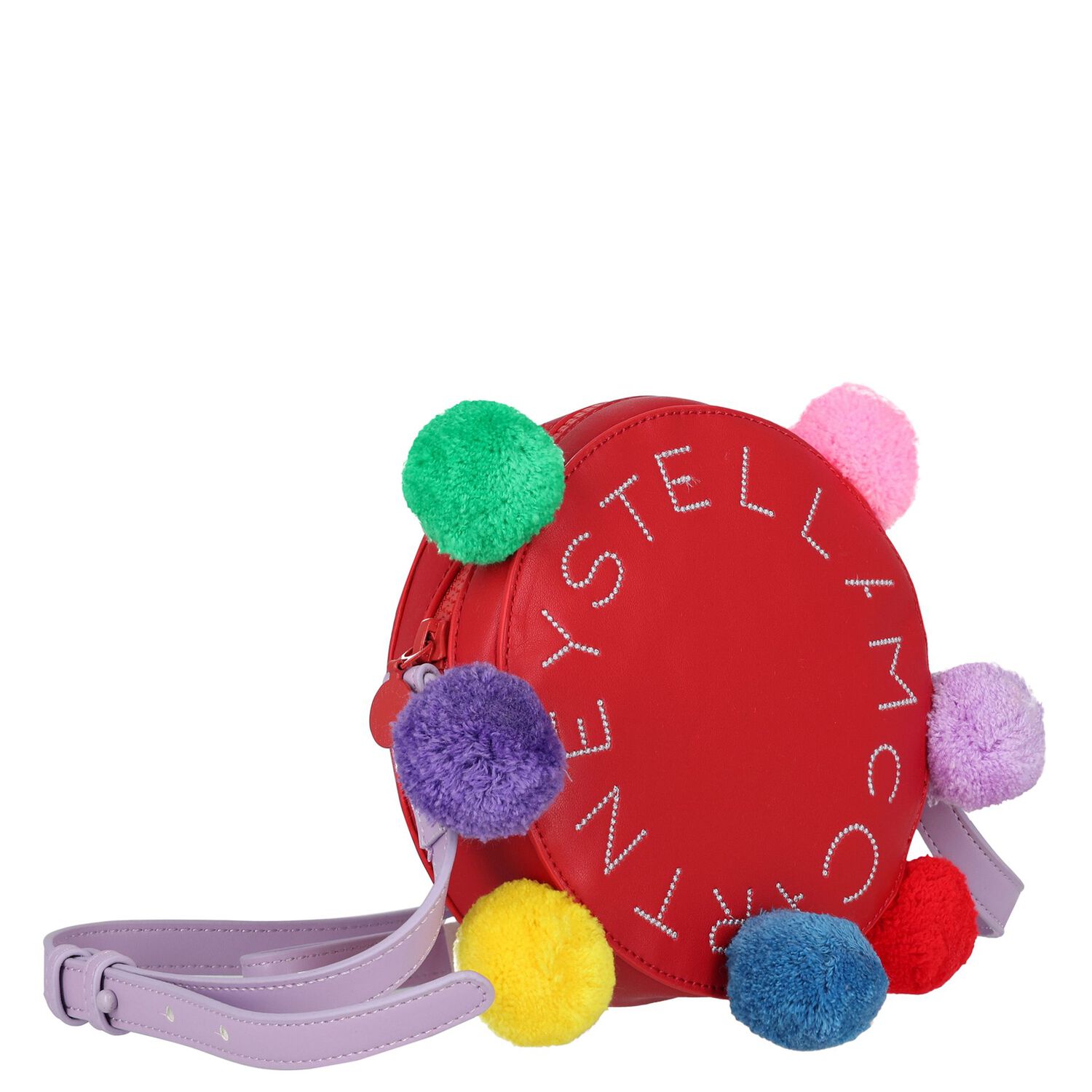 حقيبة بنات بالشعار  باللون الأحمر , 1, hi-res