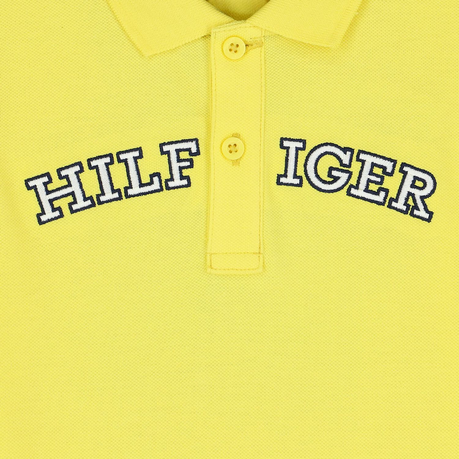 Boys Yellow Logo Polo Shirt, 3, hi-res image number null