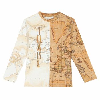 Boys Geo Map Print Logo Top