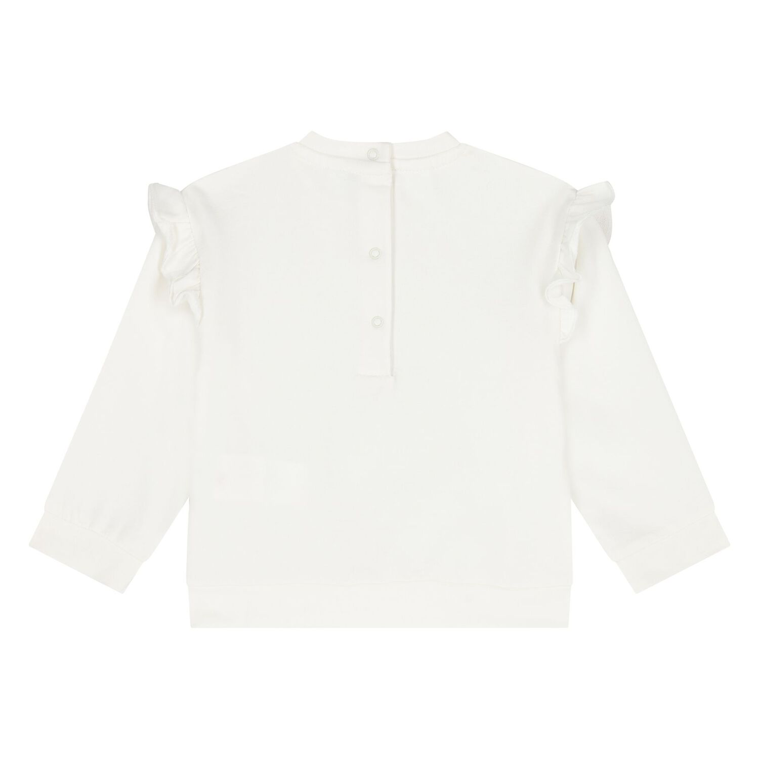 Younger Girls Ivory & Pink Tracksuit, 1, hi-res