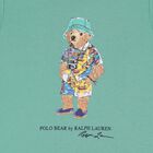 Boys Green Polo Bear Crew Neck T-Shirt, 1, hi-res