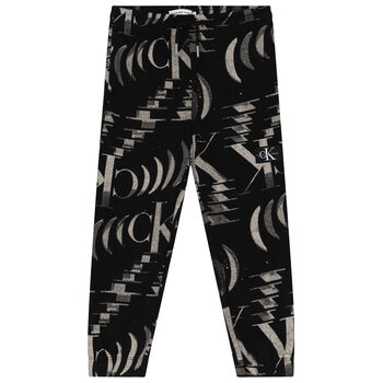 Boys Black Logo Joggers