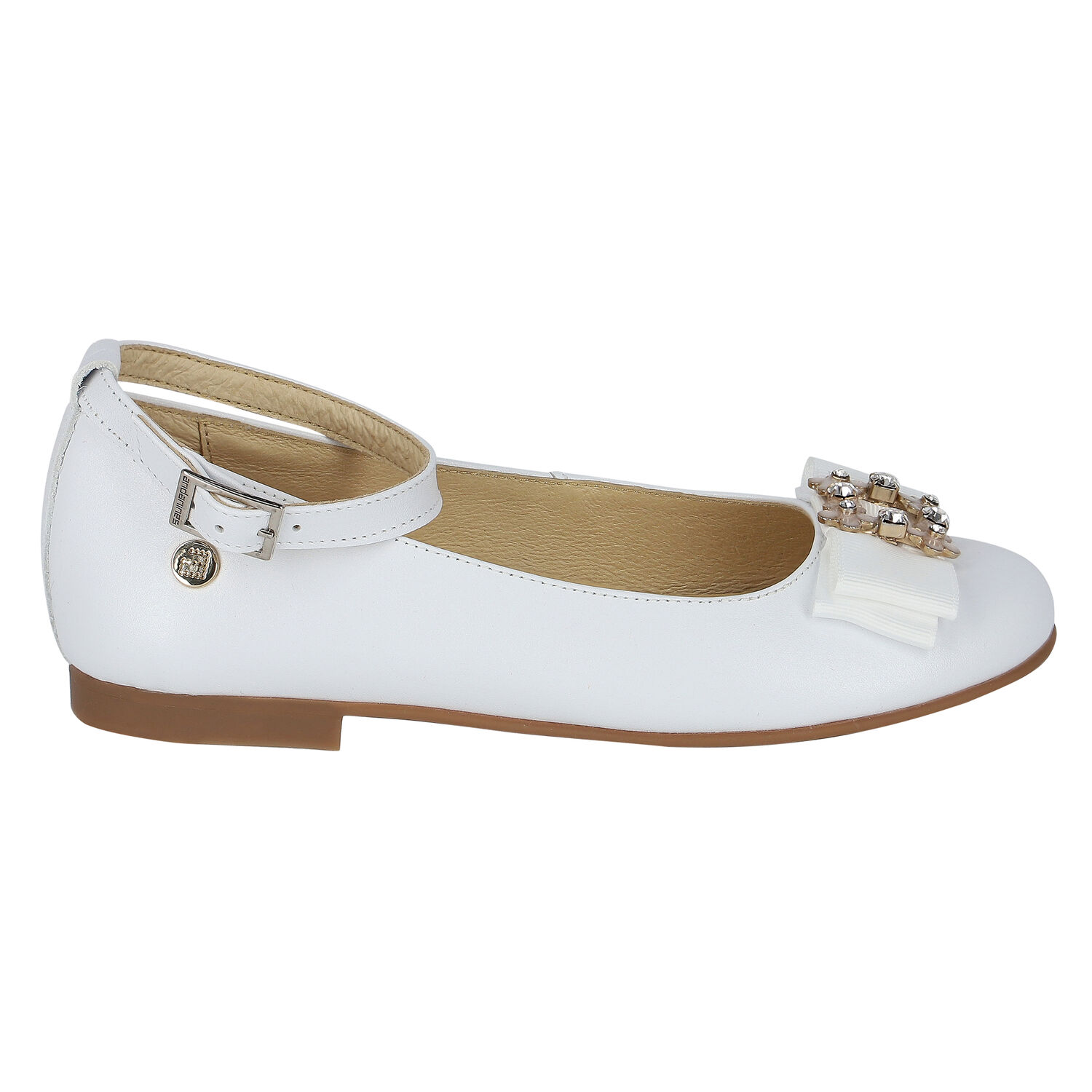 حذاء باليرينا باللون الأبيض, 1, hi-res