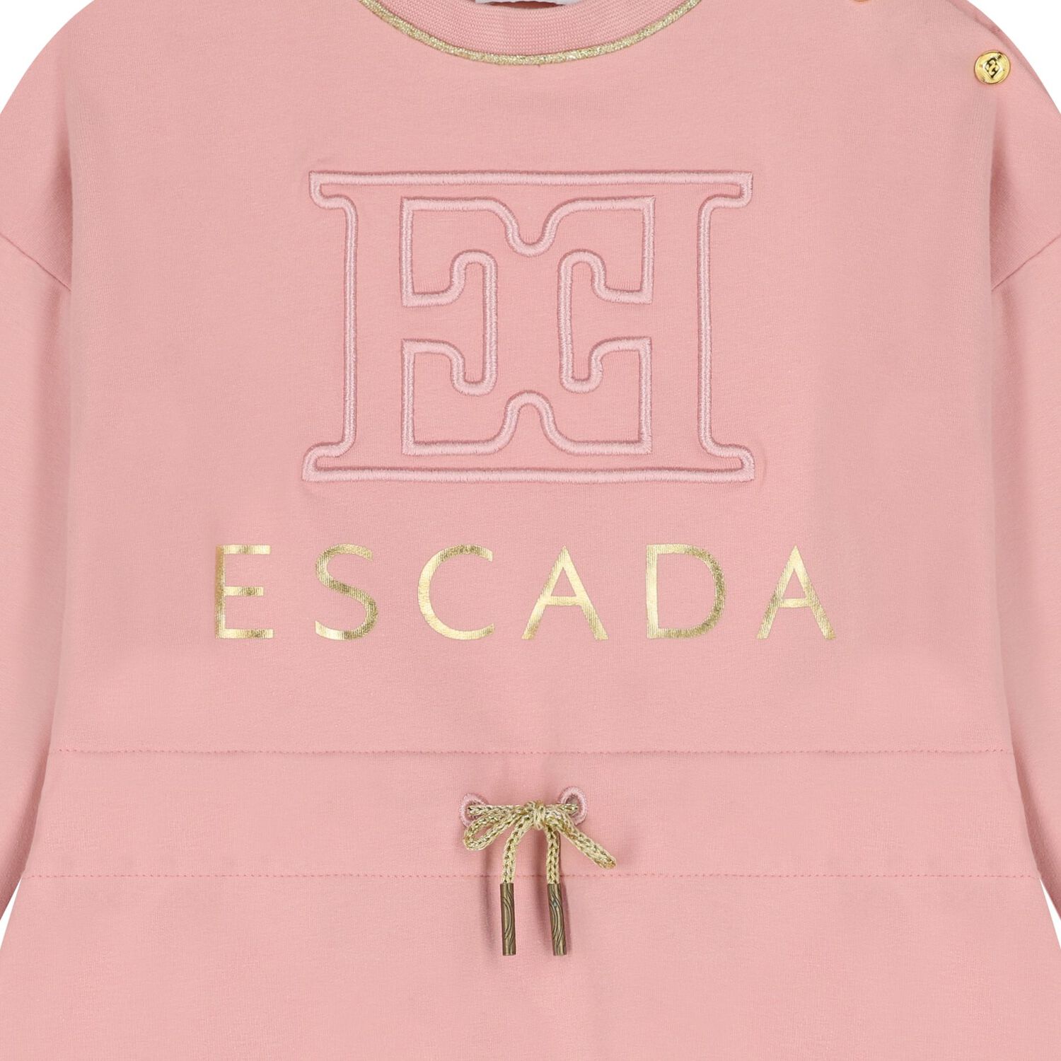 Girls Pink Logo Dress, 2, hi-res