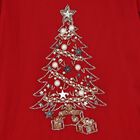 Girls Red Festive Tulle Dress, 1, hi-res