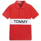 Boys Red Logo Polo Shirt, 2, hi-res