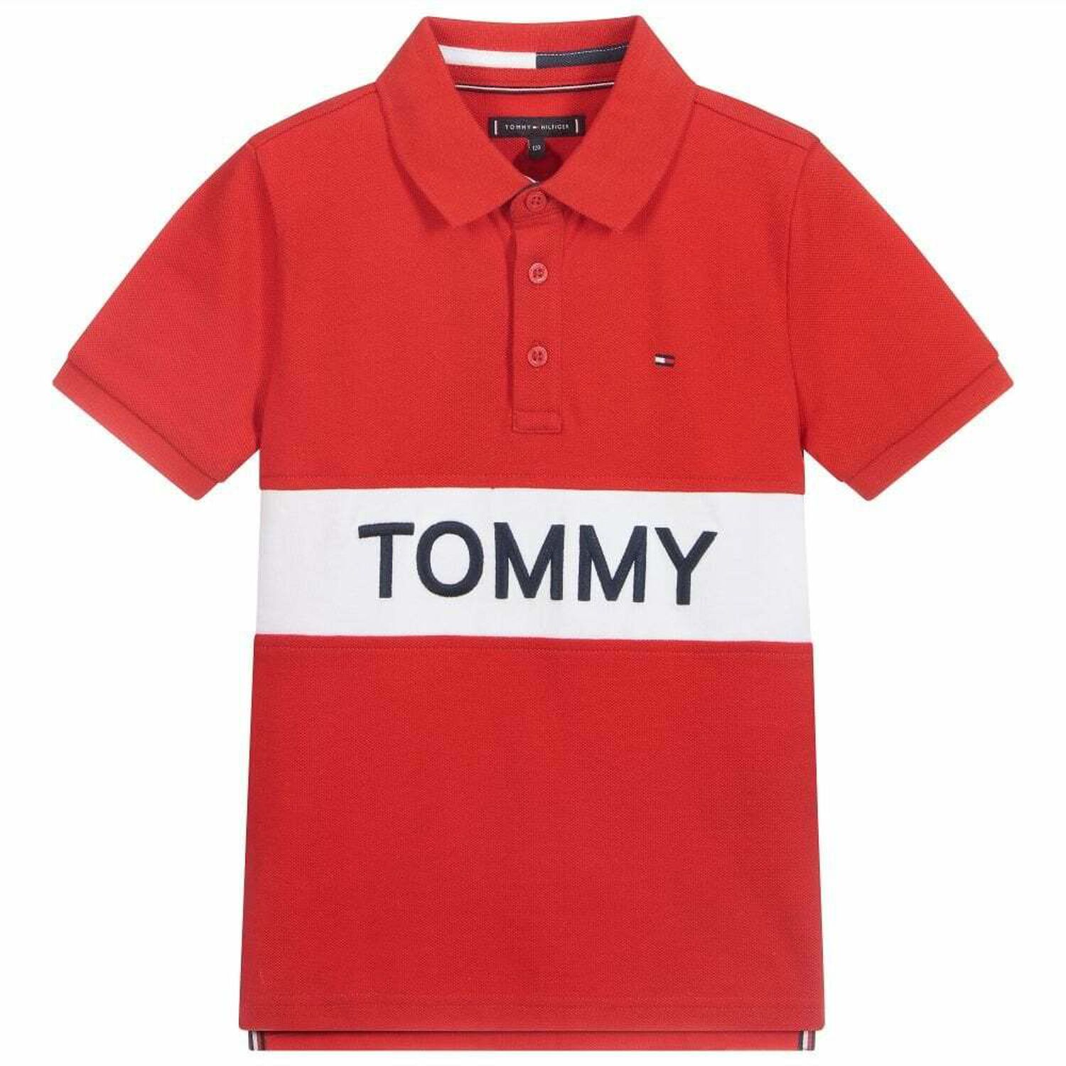Boys Red Logo Polo Shirt, 2, hi-res image number null