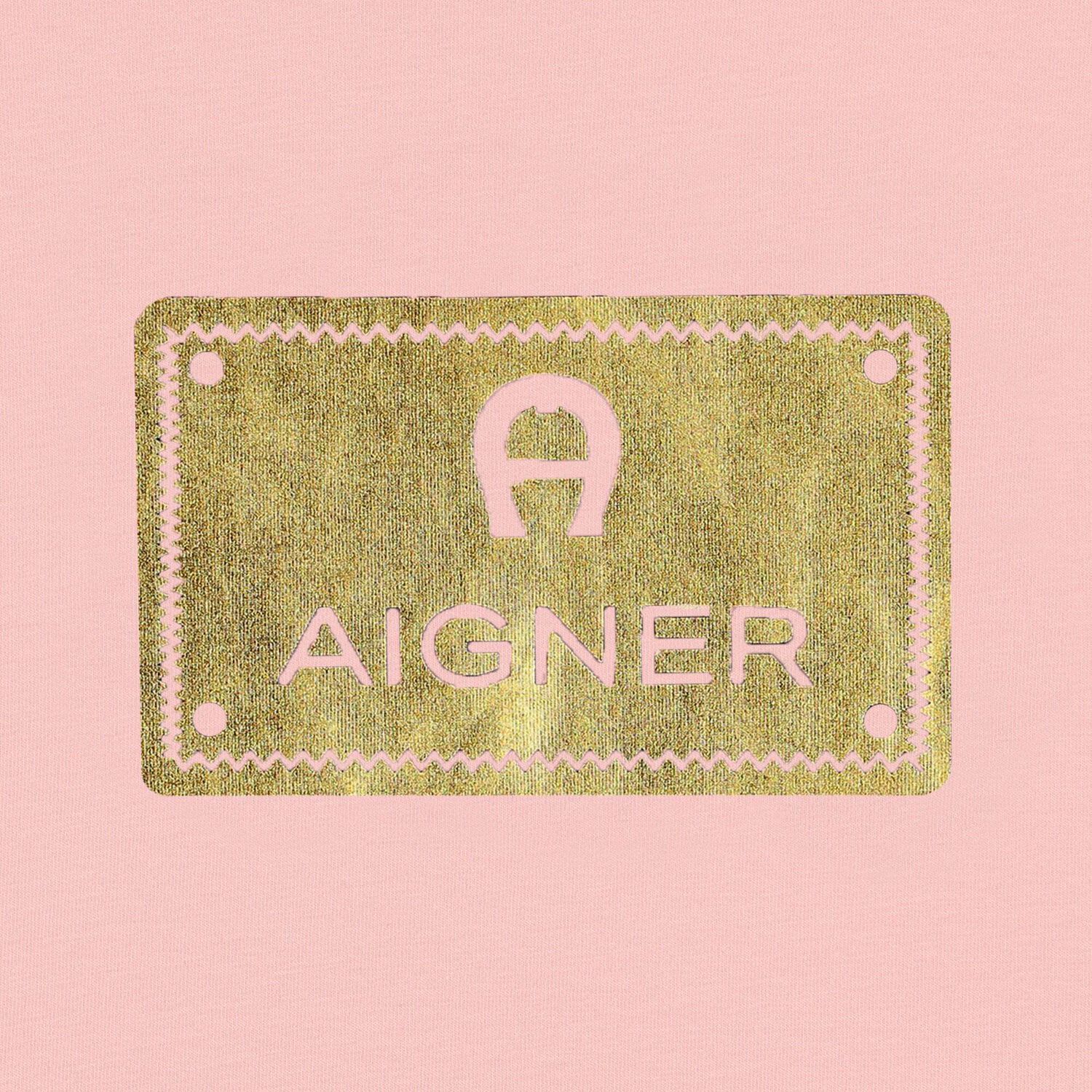 تيشيرت بالشعار باللون الوردى للبنات, 3, hi-res