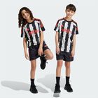 Boys Black & Orange Logo Swim Shorts, 1, hi-res