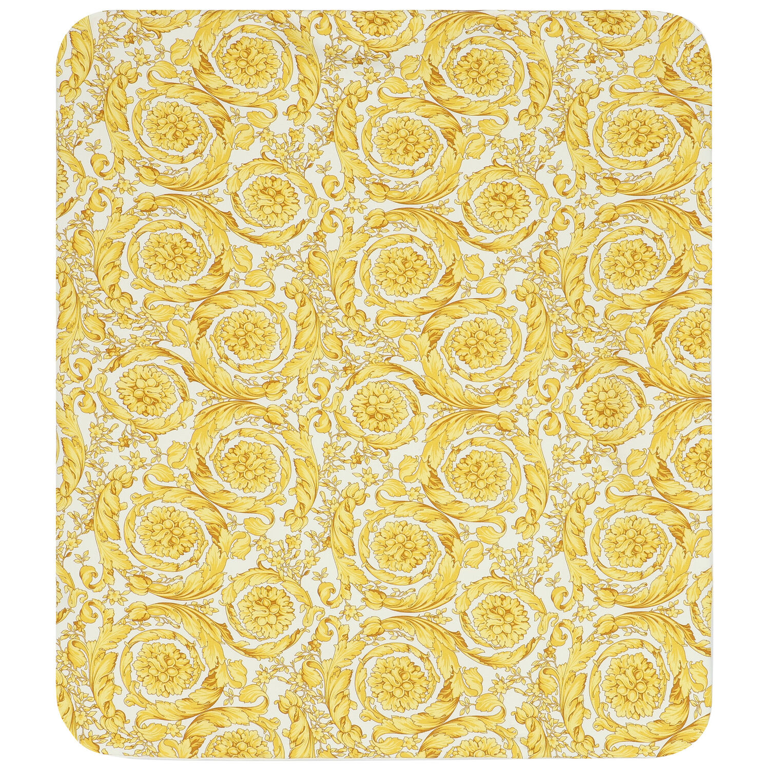Ivory & Gold Barocco Logo Baby Blanket, 1, hi-res