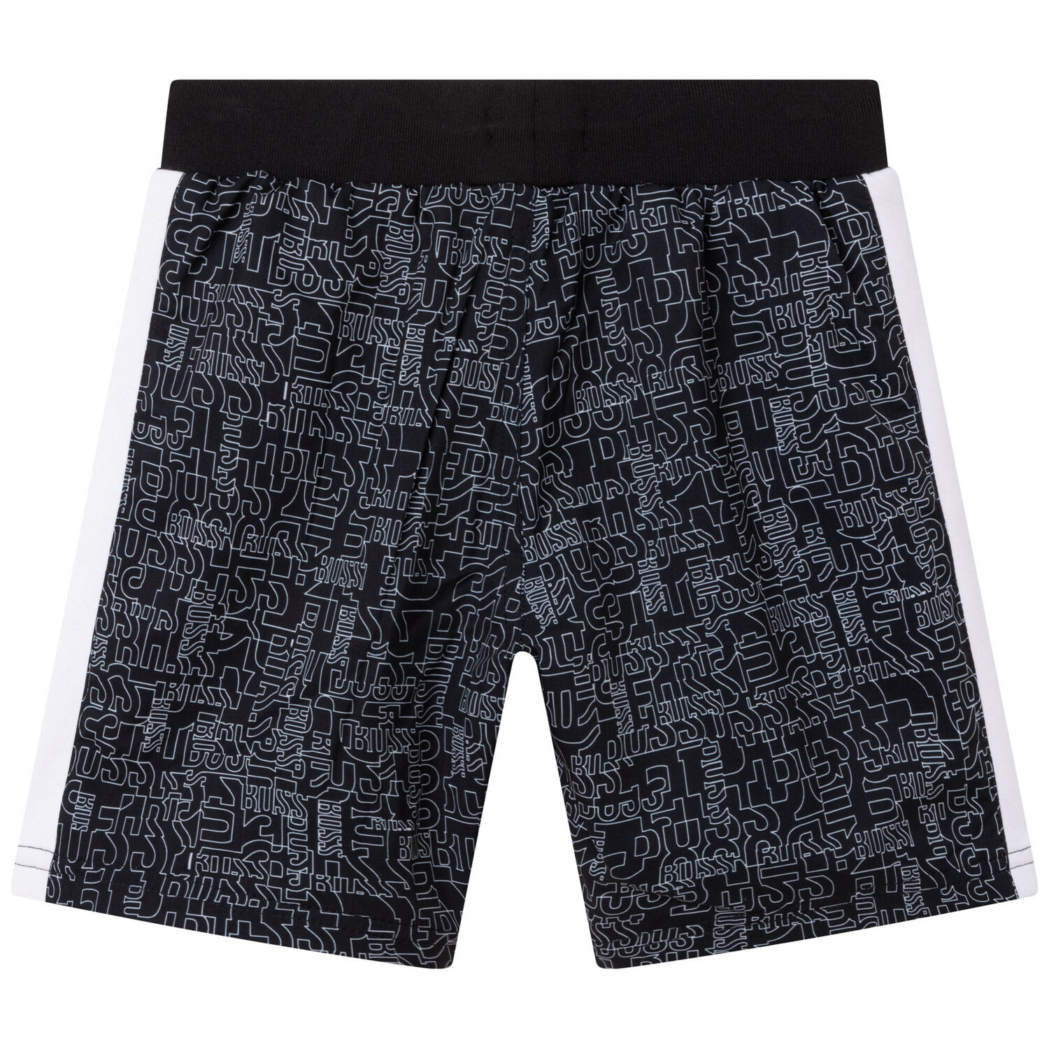 Boys Black Logo Shorts, 1, hi-res image number null